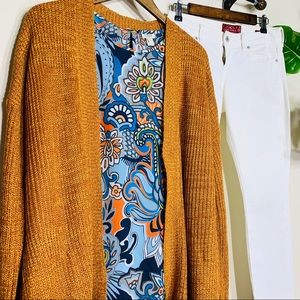 J. Crew Floral-Paisley Print Silky Tee (EUC)